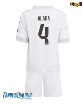 Real Madrid David Alaba #4 Echipament de Fotbal Replică 2025-26 Copii Acasa (+ Șorturi)